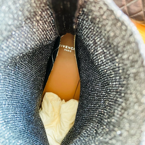 Givenchy Paris Lurex Sock Boots - Picture 9 of 11